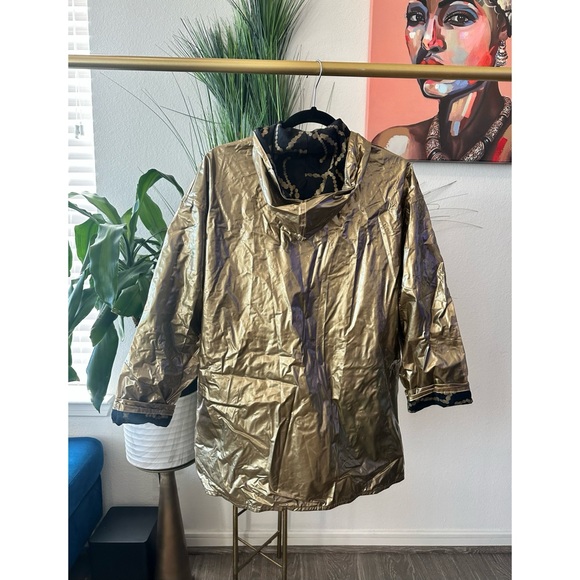 Vintage Slippery When Wet Gold Raincoat - Size Medium - Picture 5 of 12